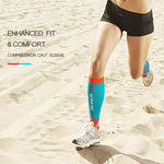 E4405 Pantorrillera compresiva, para running, Jogging, Maratón, Senderismo